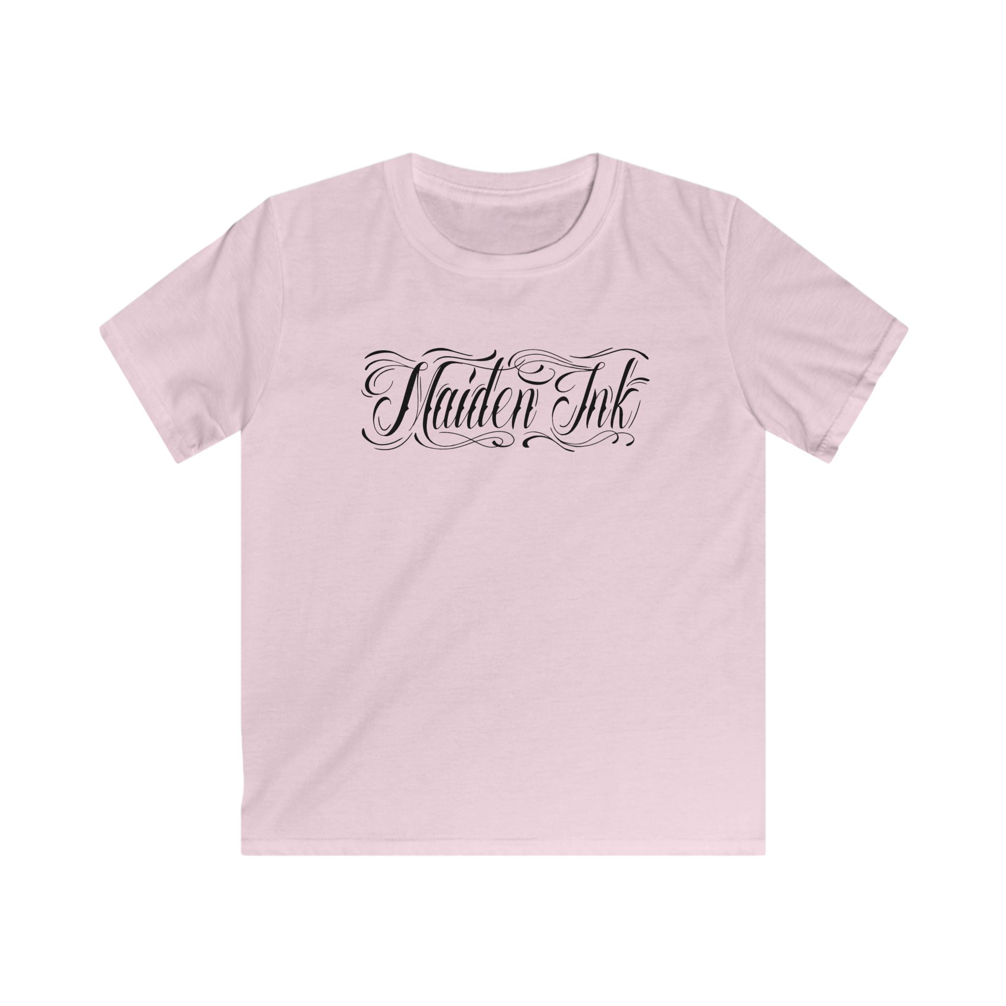 Kids Tee — 'Maiden Ink' Gothic Script Shirt