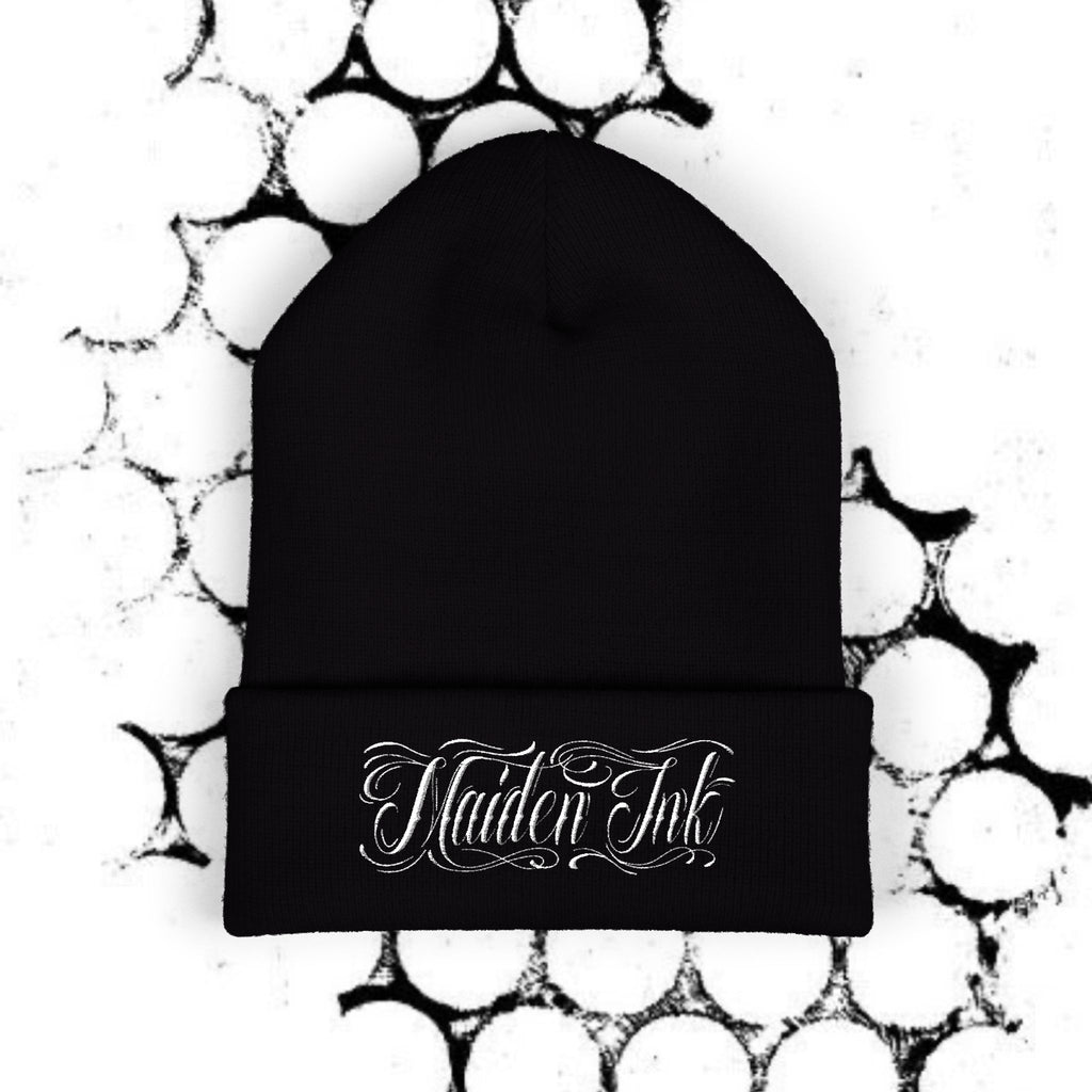 Maiden Ink Beanie Black